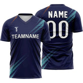 Custom Blue Aurora Team Soccer Jersey